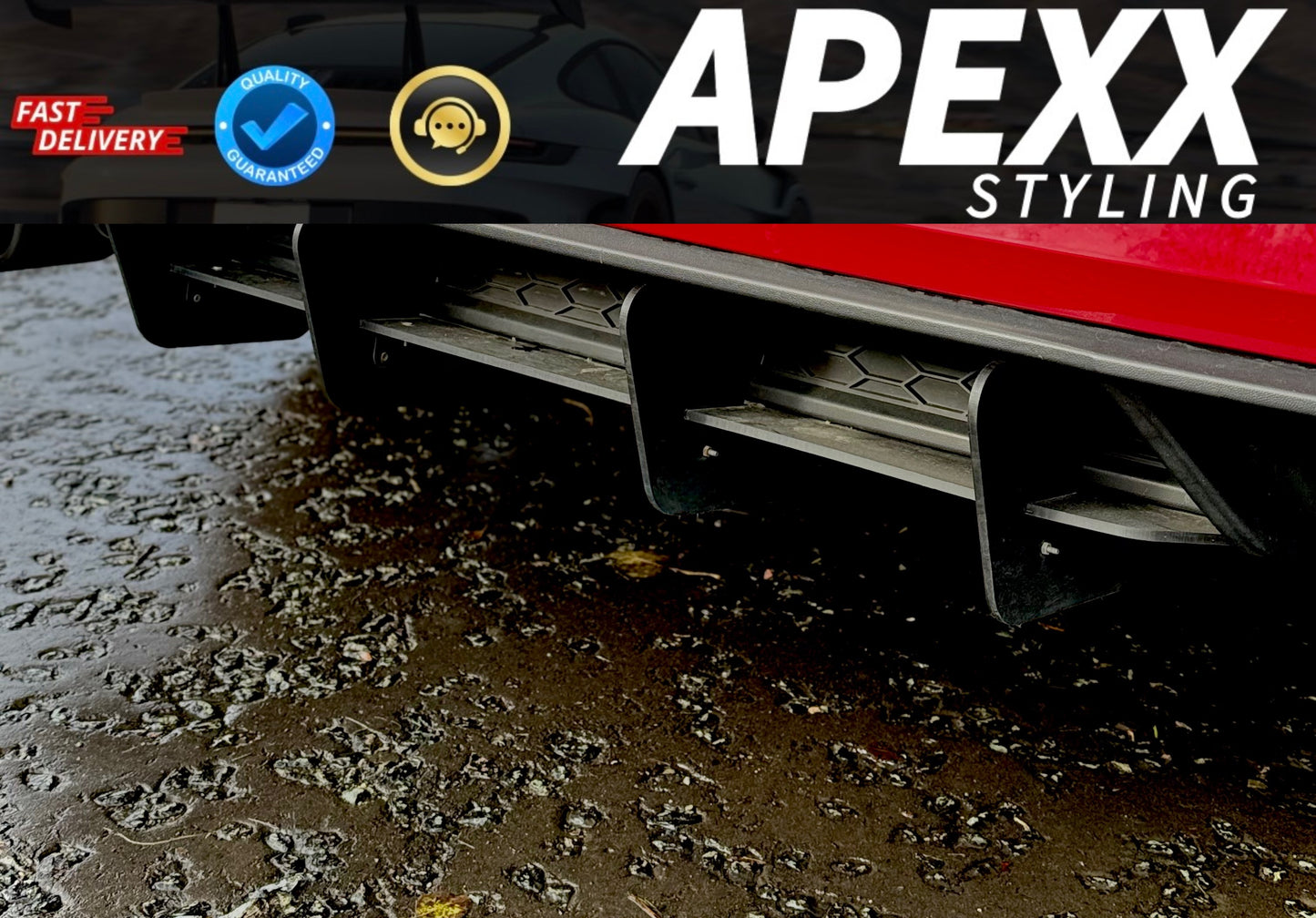 MK7.5 VW Golf GTI Rear Diffuser Extension