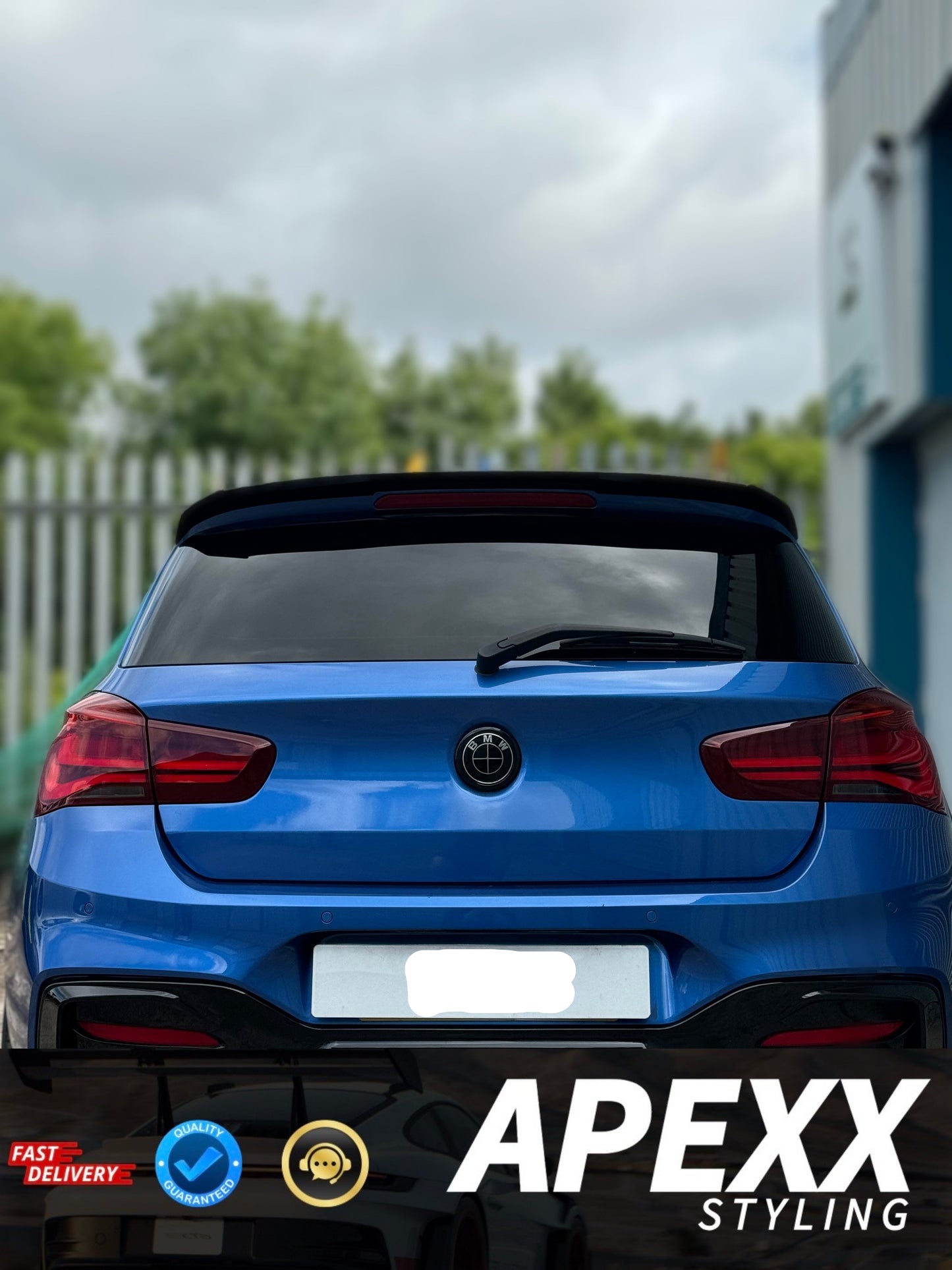BMW F20/F21 1 Series Rear M Performance Style Spoiler Gloss Black