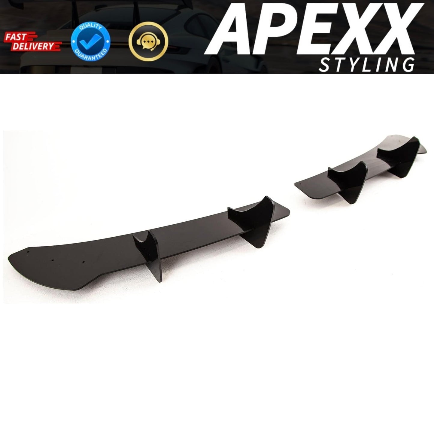 MK6 VW Golf R 20 Rear Finned Diffuser