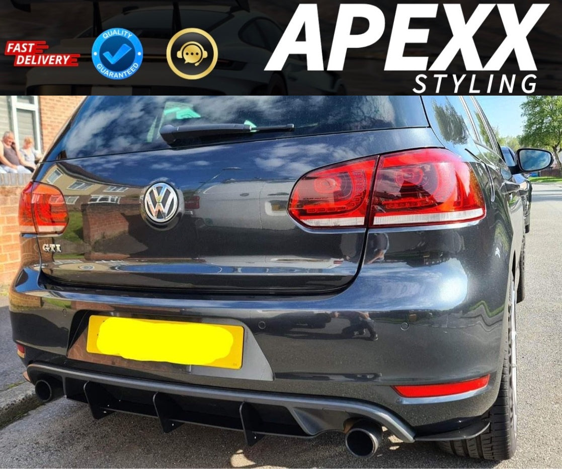 VW Golf GTI MK6 Rear Diffuser 2008-2013