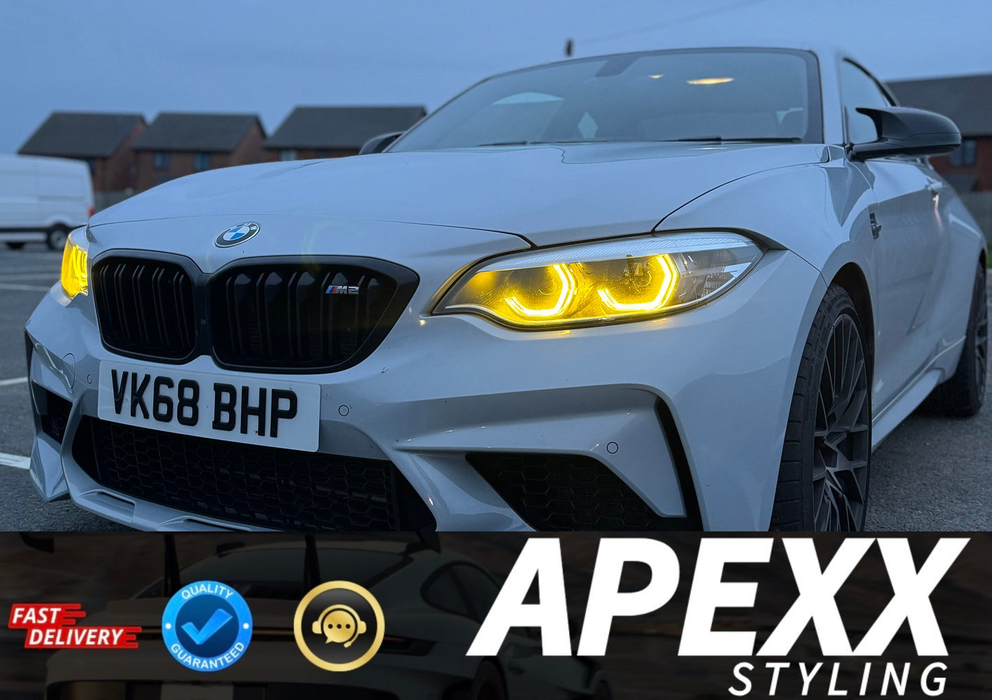 BMW F87 M2 Yellow DRL Modules