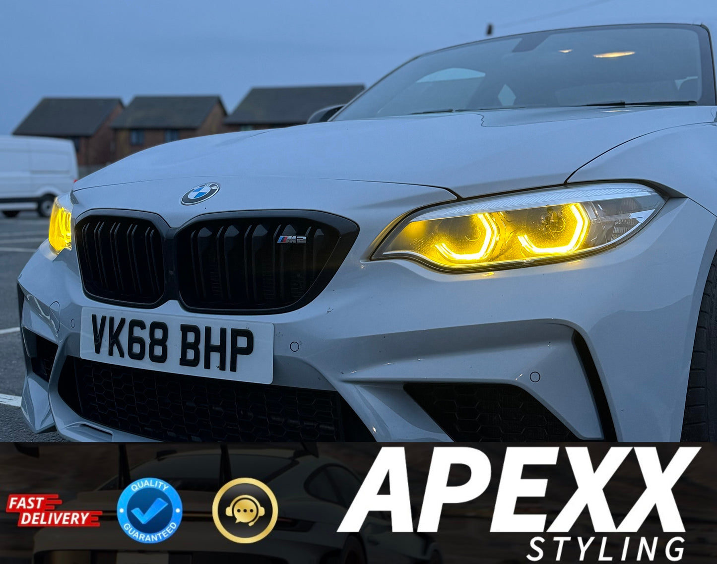 BMW F87 M2 Yellow DRL Modules