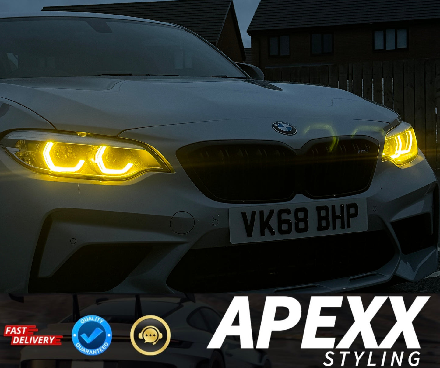 BMW F87 M2 Yellow DRL Modules