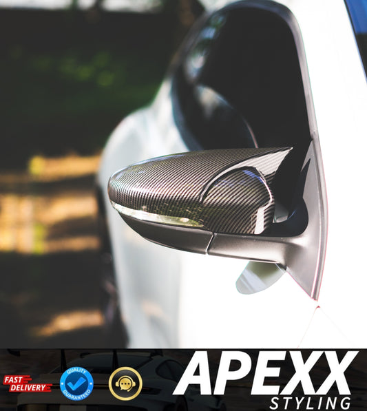 Volkswagen Scirocco MK3/3.5 M-Style Wing Mirror Covers - Carbon Fibre Effect