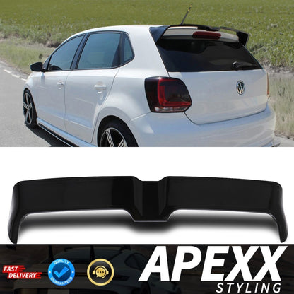VW Polo MK5 6R 6C GTI R Oettinger Style Gloss Black Rear Boot Spoiler 2009-2017