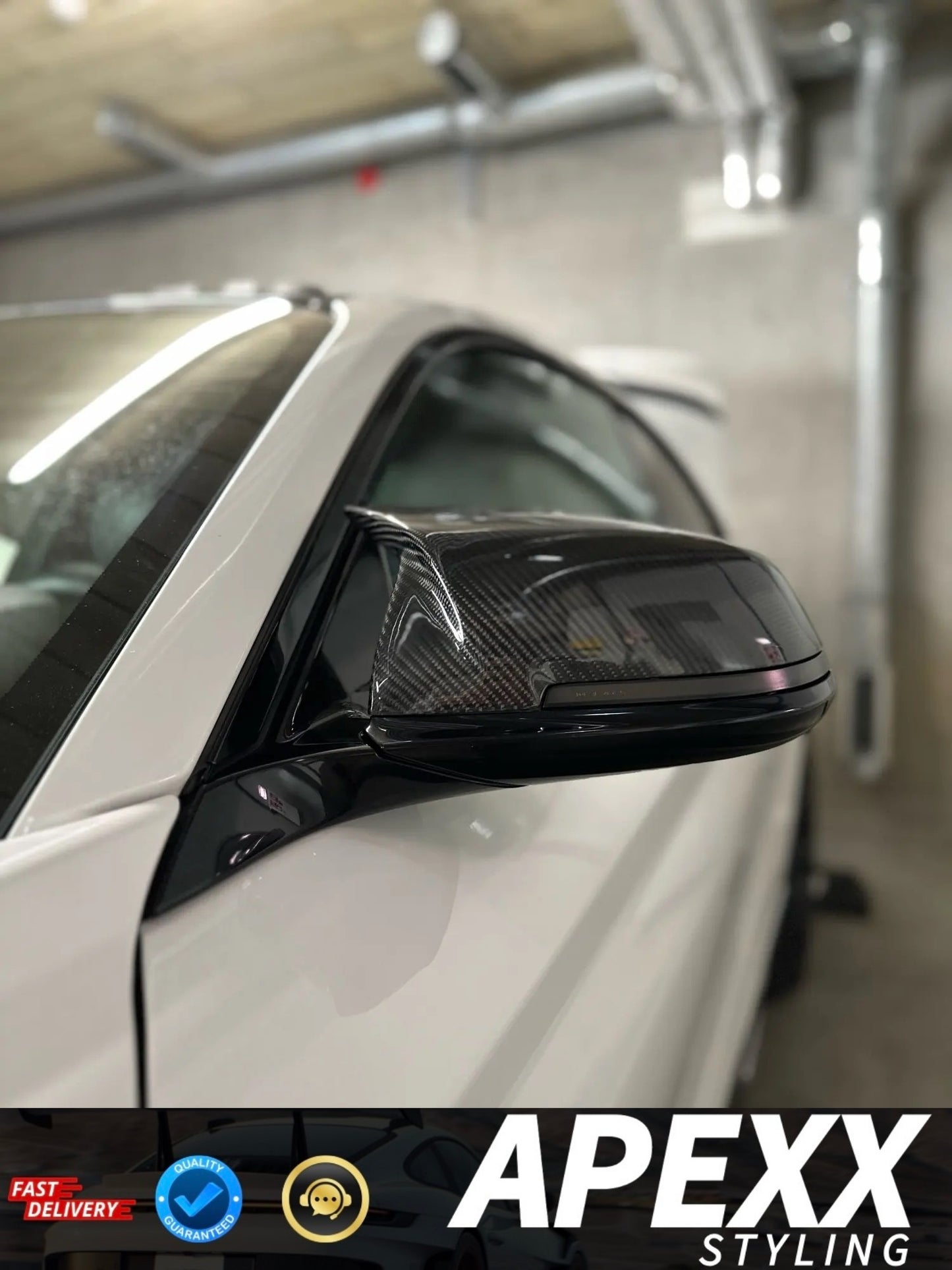 BMW M-Style Mirror Caps - Genuine Carbon Fibre