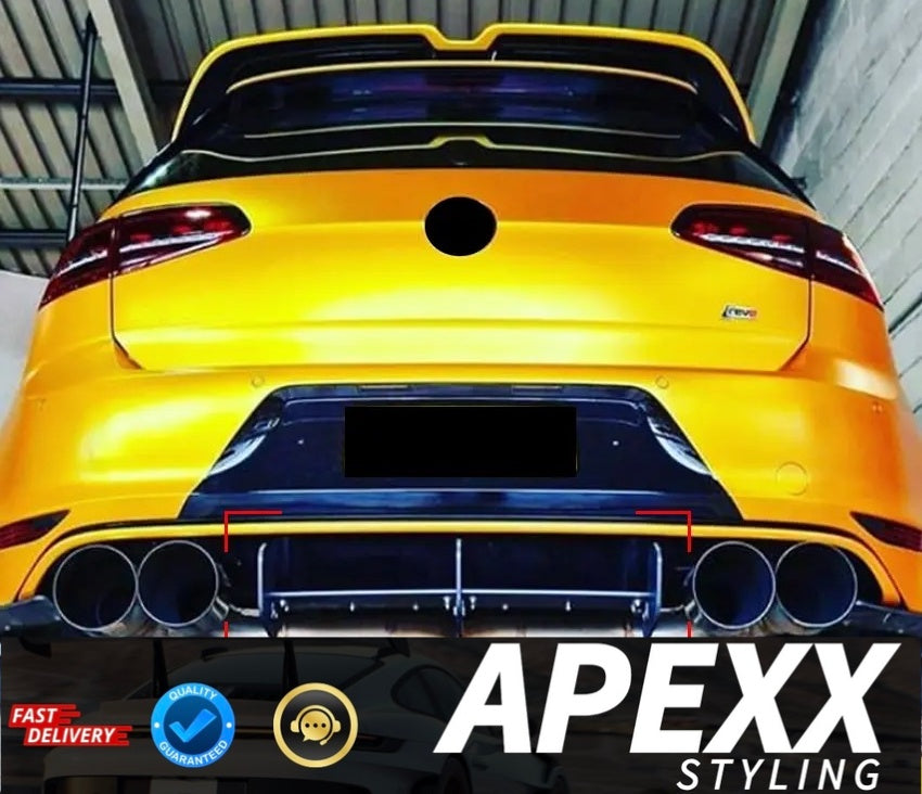 MK7 VW Golf R Rear Diffuser 2013-2016 - Volkswagen