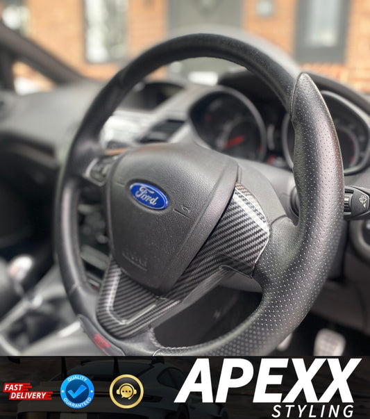Ford Fiesta MK7-MK7.5 | Carbon Fibre Steering Wheel Trim