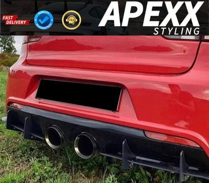 MK6 VW Golf R 20 Rear Finned Diffuser