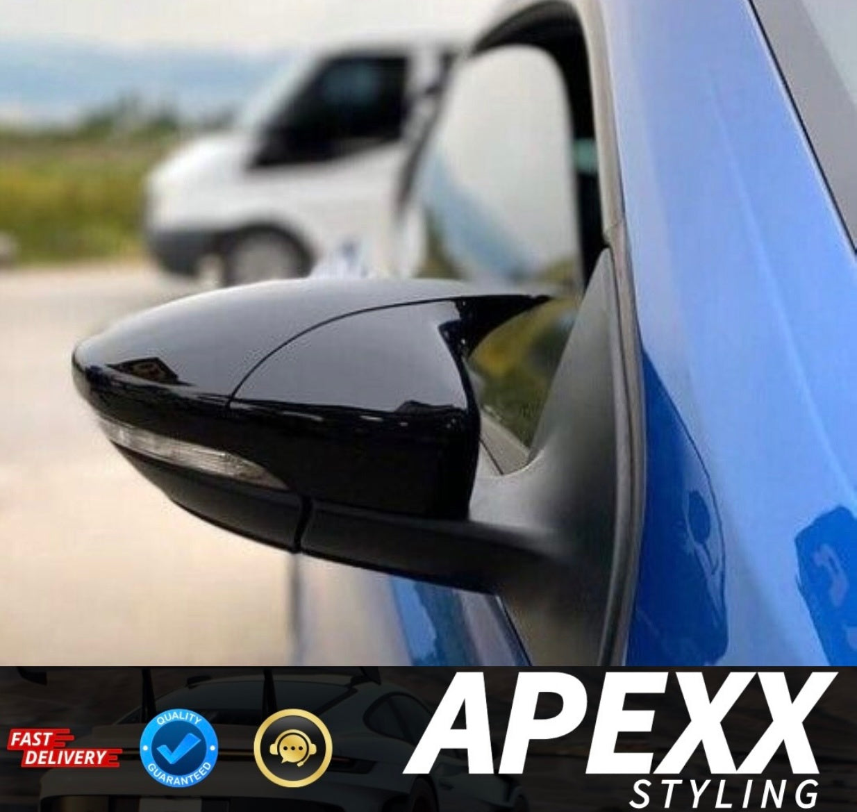 MK7 Ford Fiesta M-Style Wing Mirror Caps