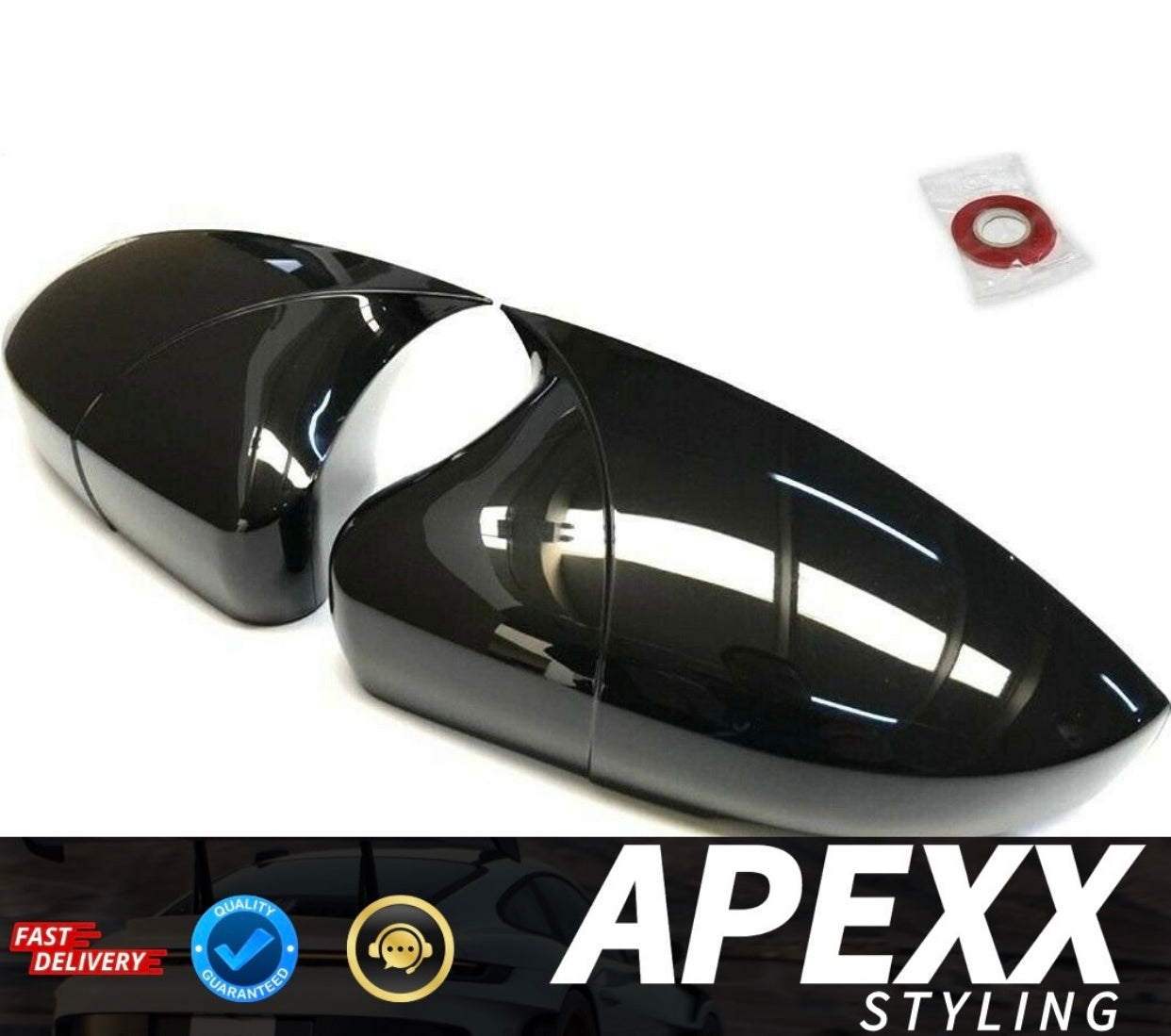 MK7 Ford Fiesta M-Style Wing Mirror Caps