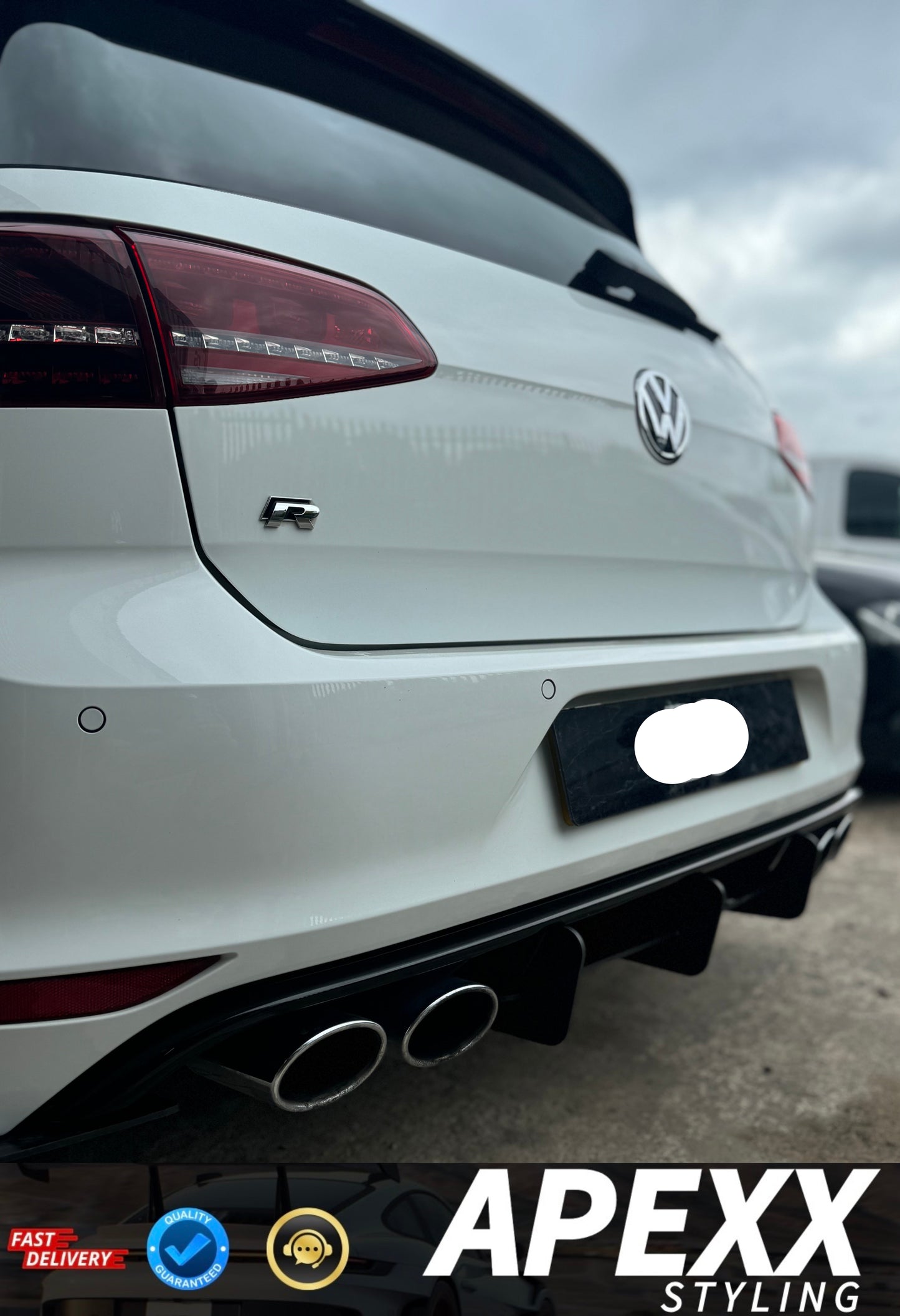 MK7 VW Golf R Rear Diffuser 2013-2016 - Volkswagen