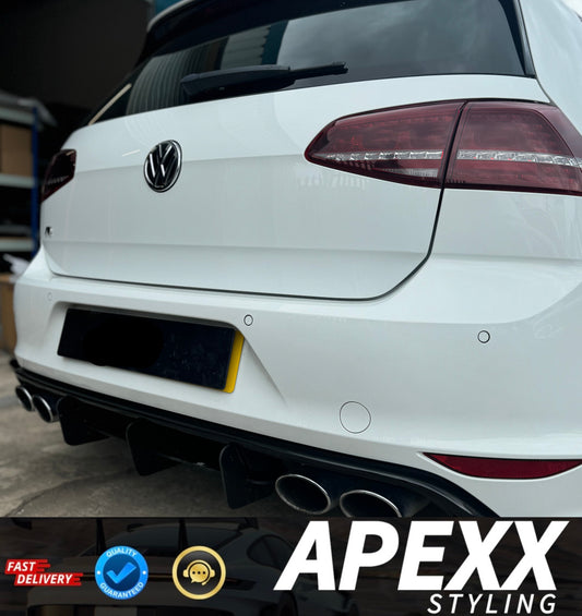MK7 VW Golf R Rear Diffuser 2013-2016 - Volkswagen