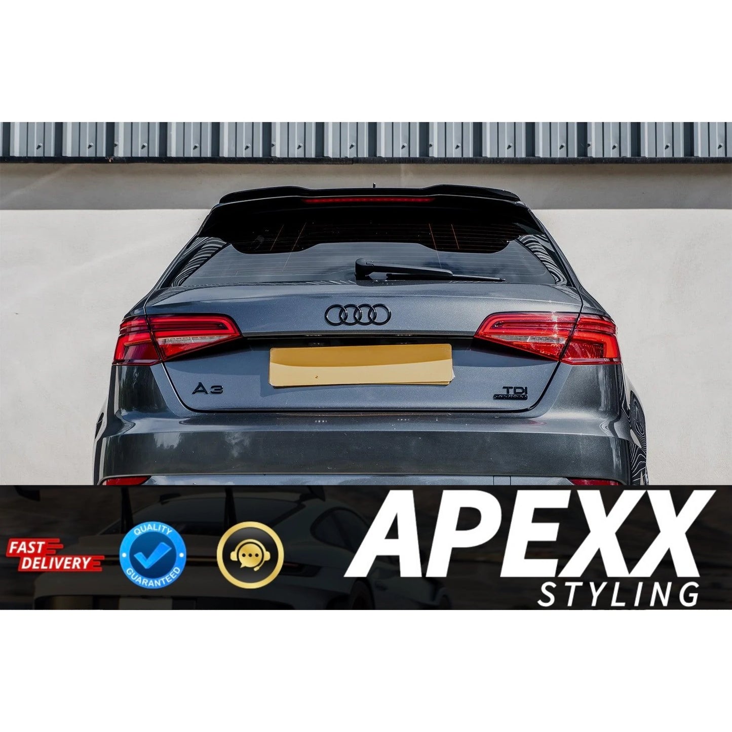 Audi A3/S3 8V Rear Spoiler Lip Extension 2012-2019