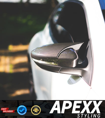 Volkswagen Scirocco MK3/3.5 M-Style Wing Mirror Covers - Carbon Fibre Effect