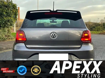 VW Polo MK5 6R 6C GTI R Oettinger Style Gloss Black Rear Boot Spoiler 2009-2017